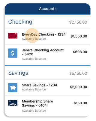 select checking account