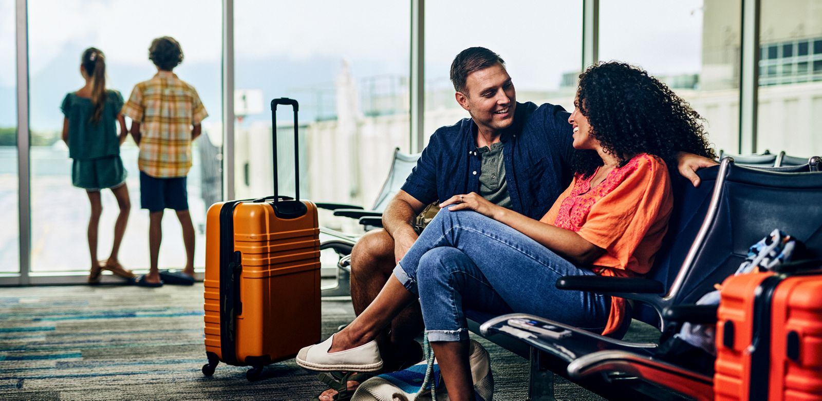 Family on travel vacation