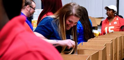 Navy Federal’s Kaitlin Nelson volunteers at Feeding the Gulf Coast