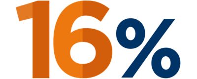 16%